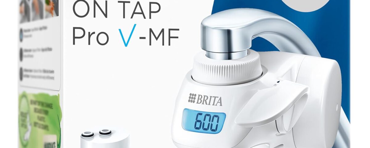 Filtro de agua para grifo BRITA ON TAP Pro instalado