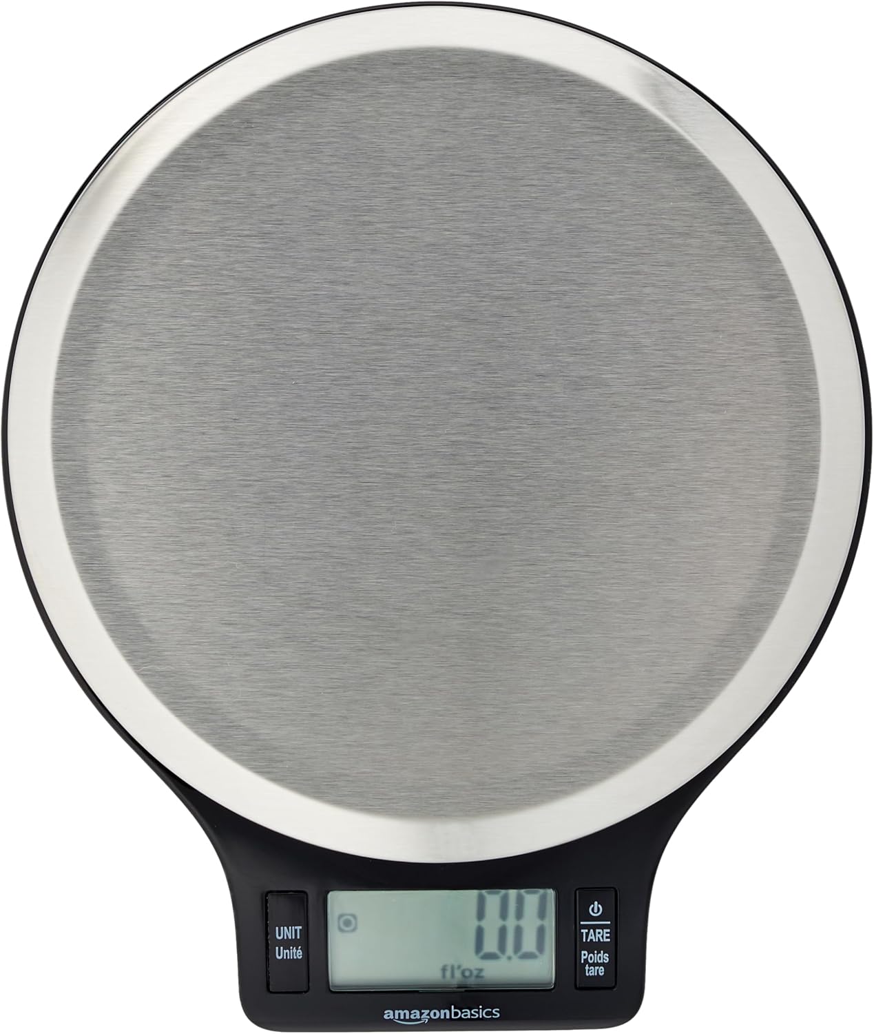 Báscula de cocina digital Amazon Basics de acero inoxidable con pantalla LCD