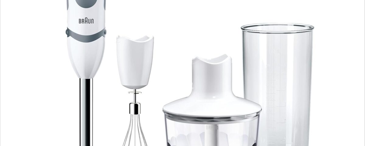 Braun MultiQuick 5 MQ5235 batidora de mano con picadora de 500 ml y vaso medidor