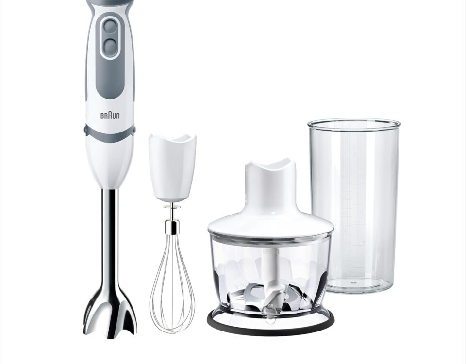 Braun MultiQuick 5 MQ5235 batidora de mano con picadora de 500 ml y vaso medidor
