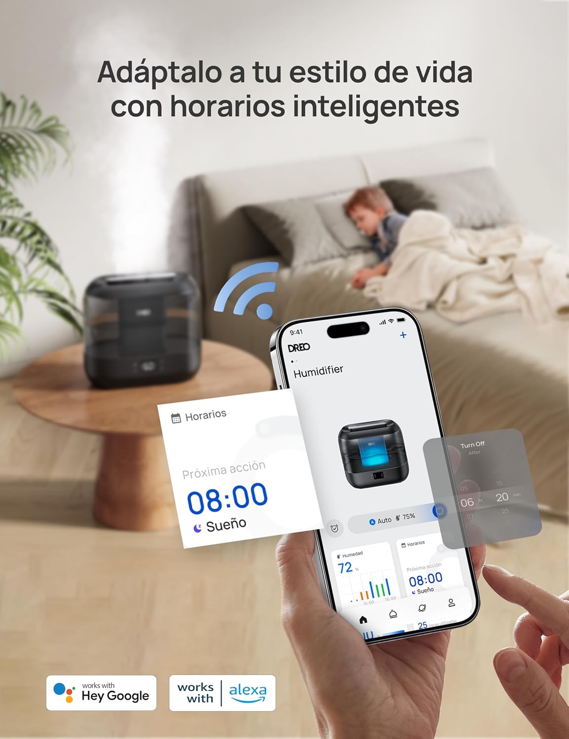 Dreo 4L: llenado por la parte superior y componentes desmontables para limpieza