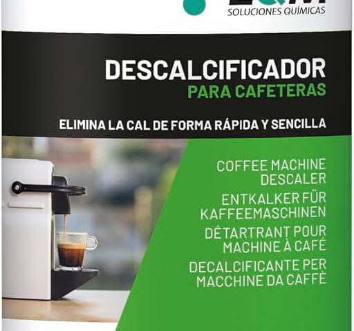 Botella de 1 litro del descalcificador para cafeteras EQM ECO-212 a base de ácido cítrico
