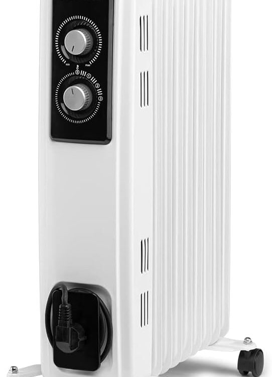 Radiador de aceite Orbegozo RF 2000 de 2000 W y 9 elementos en color blanco