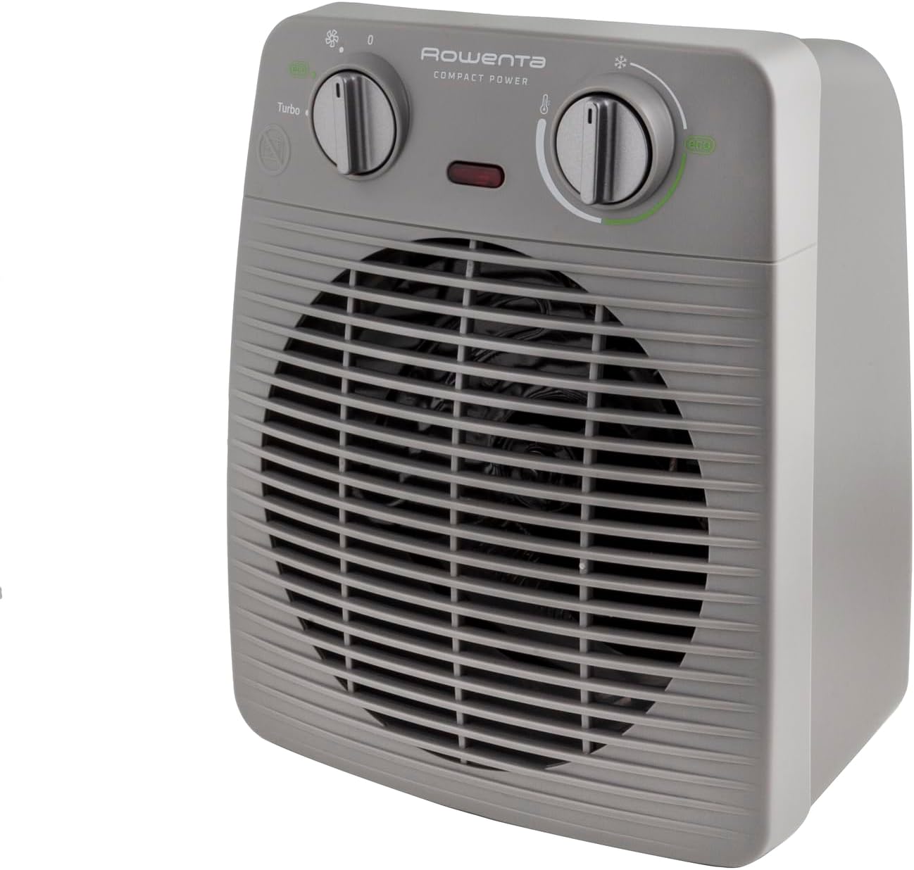 Calefactor Rowenta Compact Power SO2212 de 2000 W en color gris visto de frente