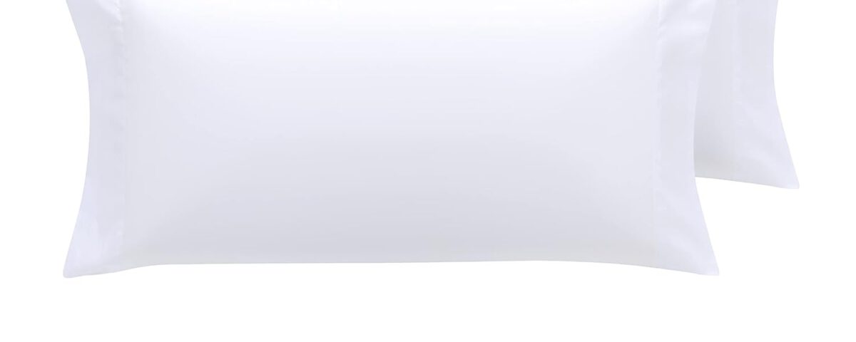 Juego de 2 fundas de almohada Todocama de microfibra en color blanco