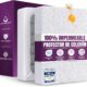 Protector de colchón impermeable Utopia Bedding 90x190 con superficie de rizo colocado sobre un colchón