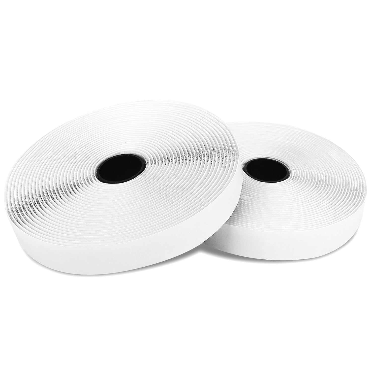 Dos rollos de cinta Blooven de gancho y bucle blanca de 20 mm de ancho y 8 metros