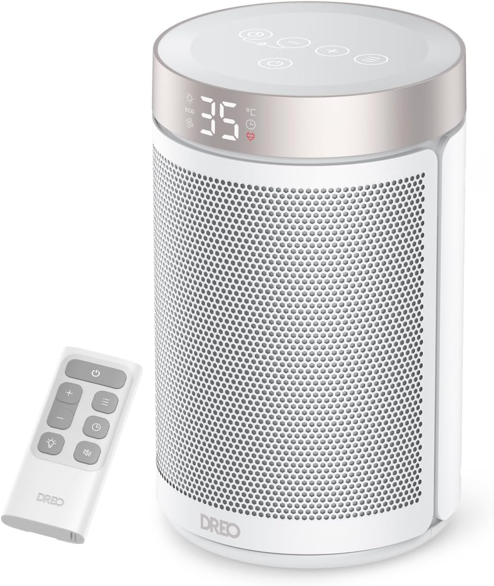 Calefactor cerámico Dreo 1500W blanco con asa portátil