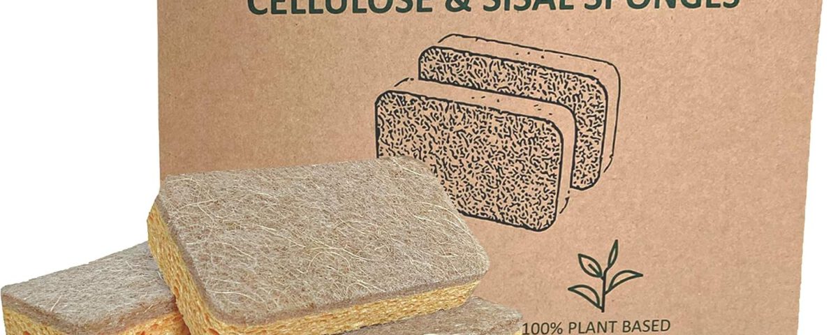 Pack de 6 esponjas naturales eplanita de celulosa y sisal